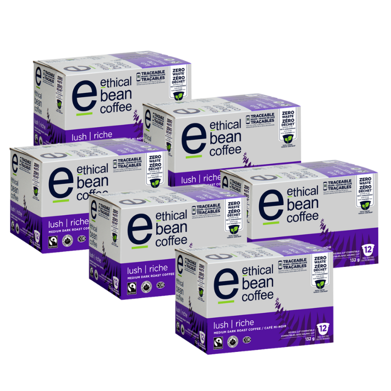 lush coffee pods ethical bean canada compostable kcup compatible
